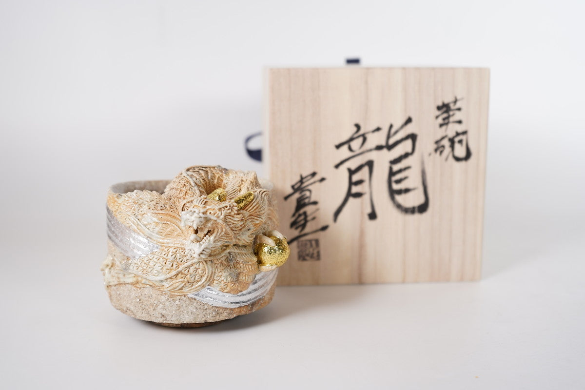 龍(白)抹茶碗