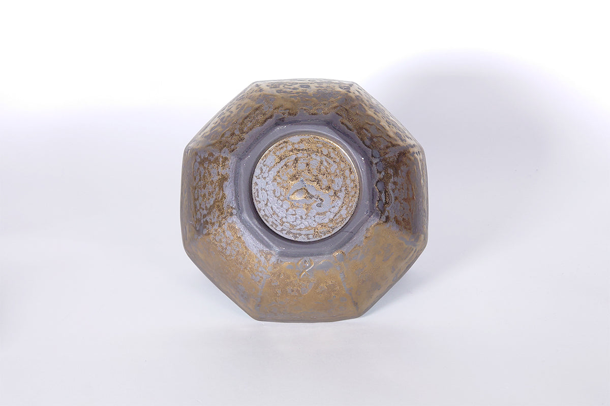 黒金蒼釉 皿