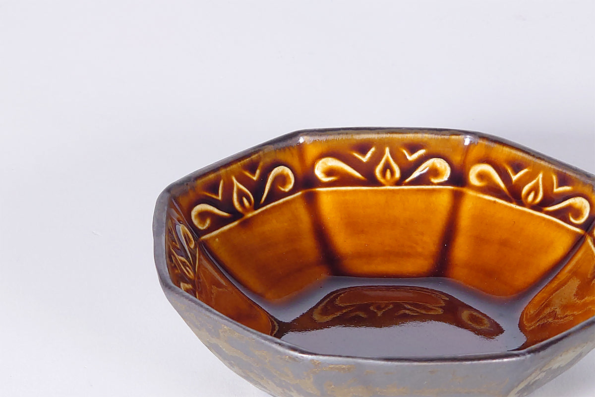 黒金アメ釉 浅鉢