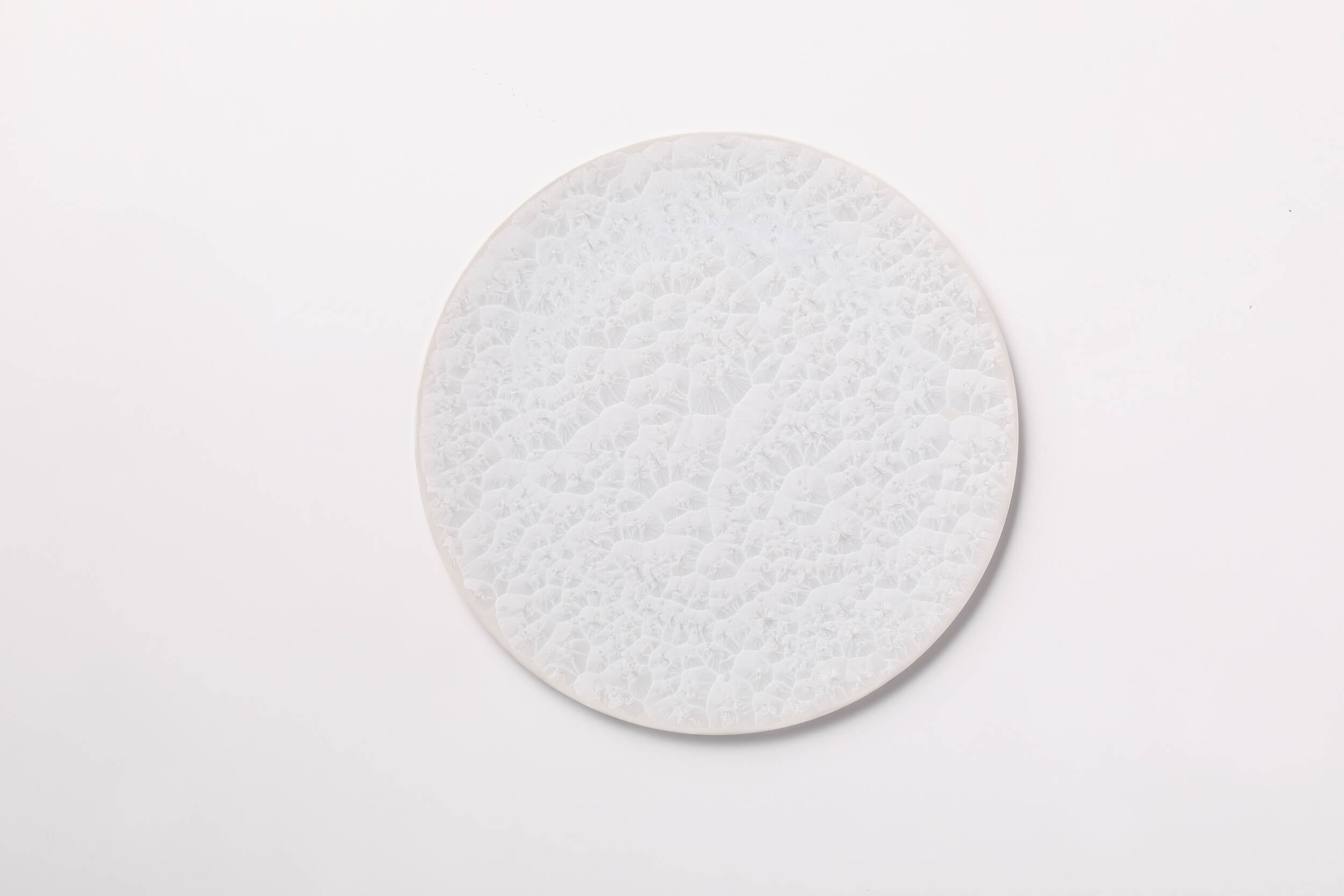 雪ノ華 フラットプレート245 ホワイト