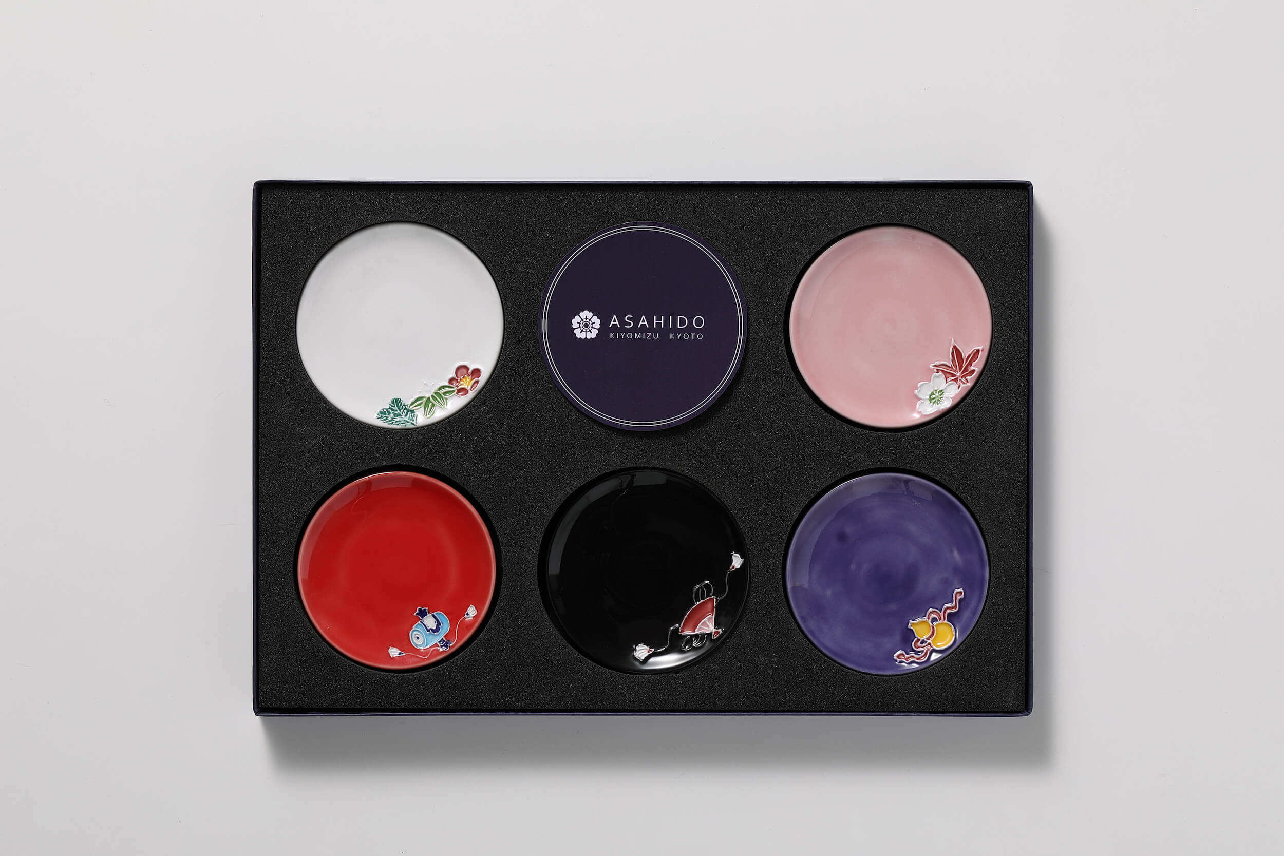 福豆皿 宝紋5色セット