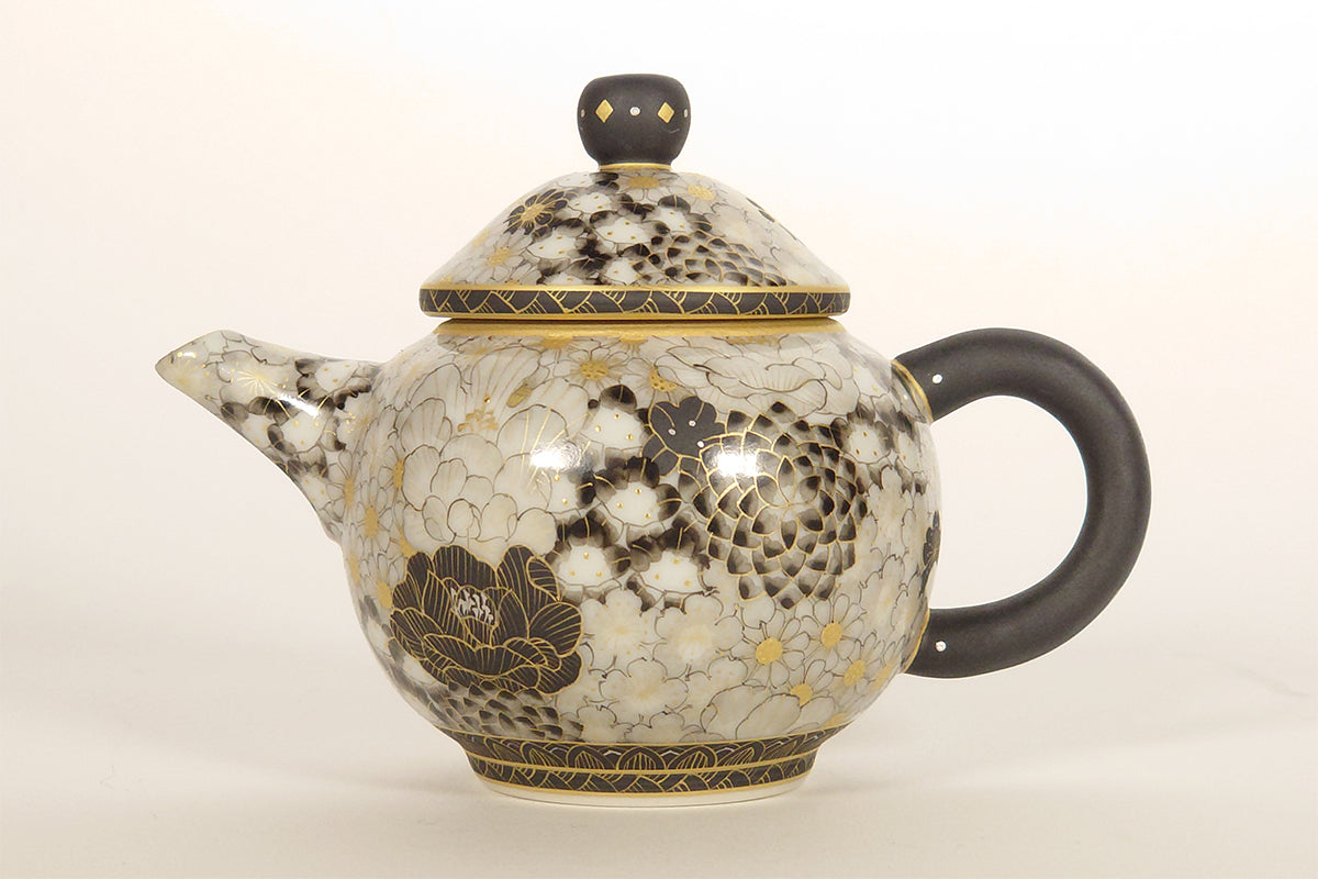 金銀彩草花 茶注