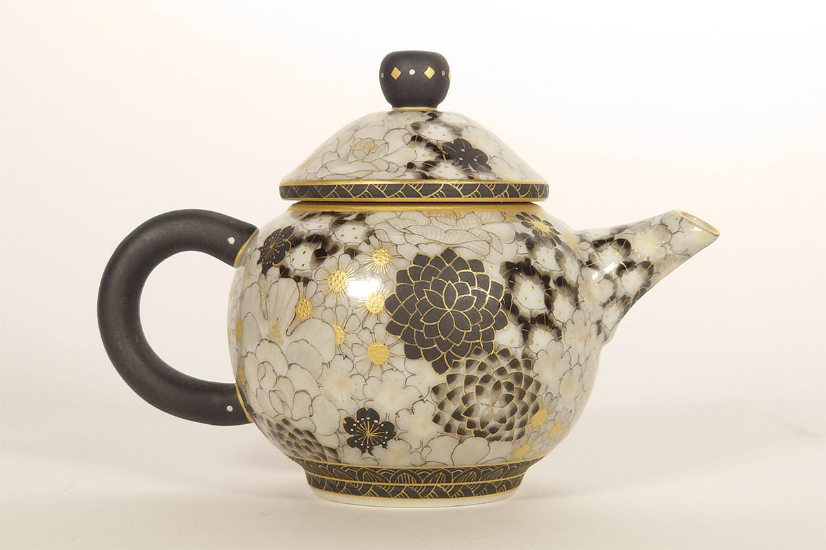 金銀彩草花 茶注