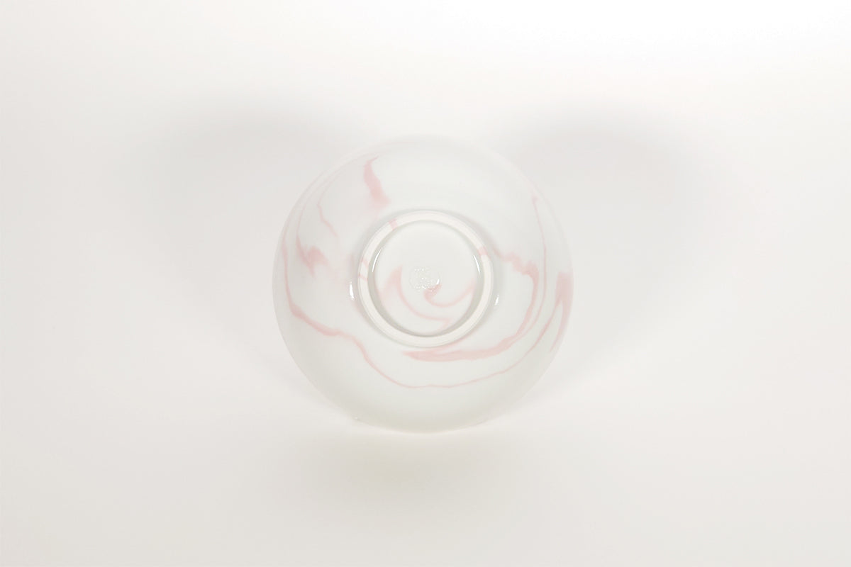 マーブル 撫子 飯碗