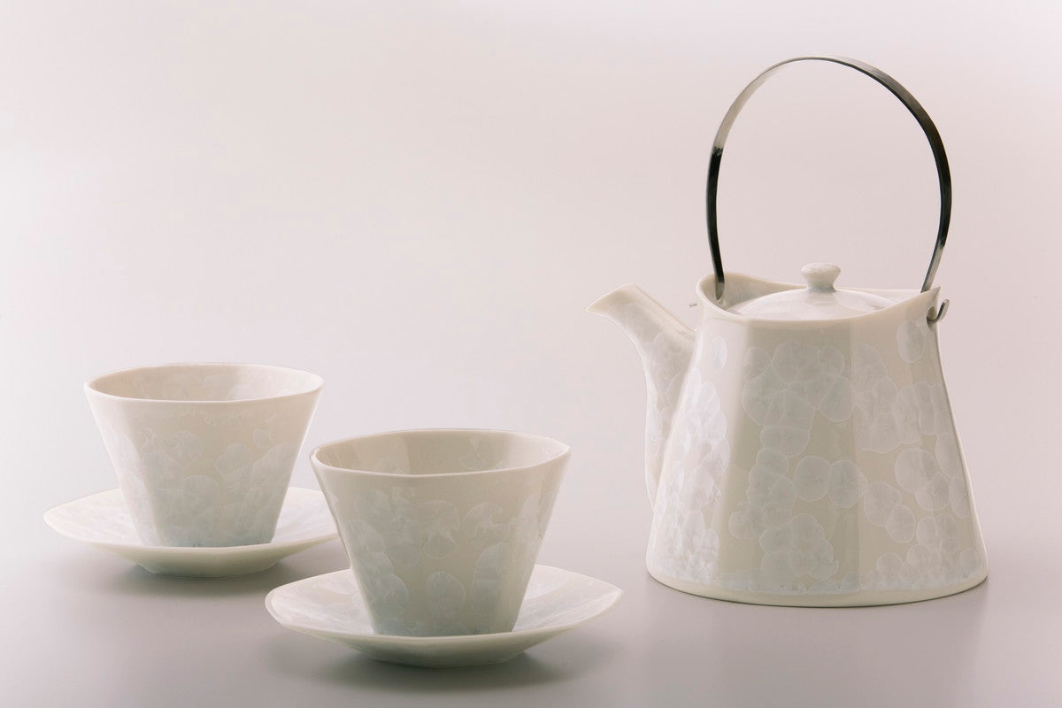 雪ノ華 白 ティーセット