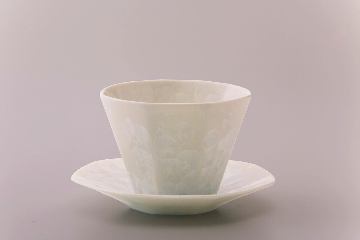 結晶釉(白) ティーカップ