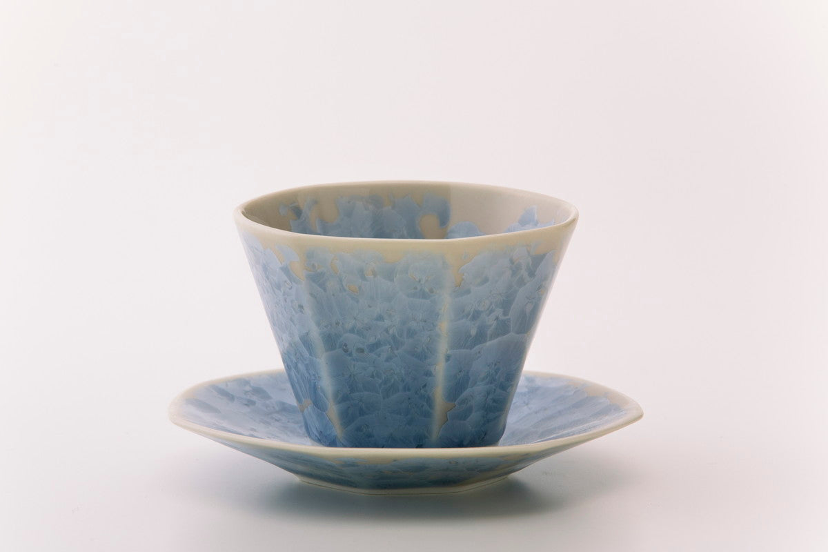 結晶釉(銀藤) ティーカップ