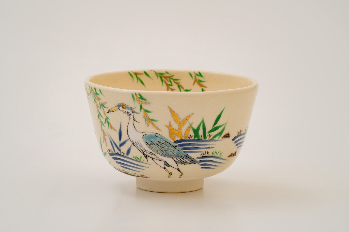 【受注販売】抹茶碗「青サギ」｜約3ヵ月後のお届け