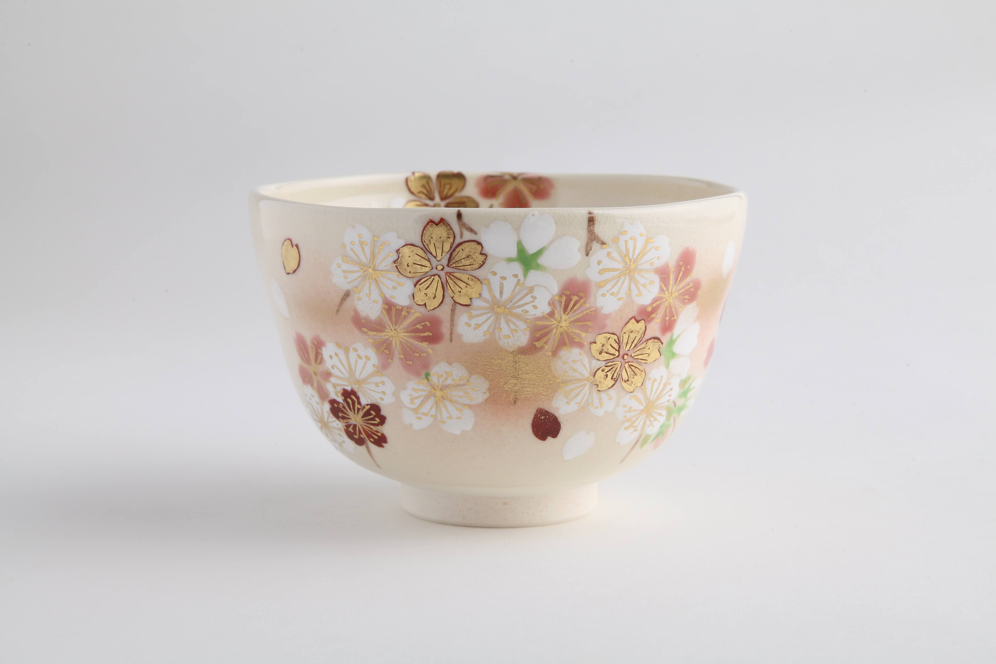 桜　抹茶碗